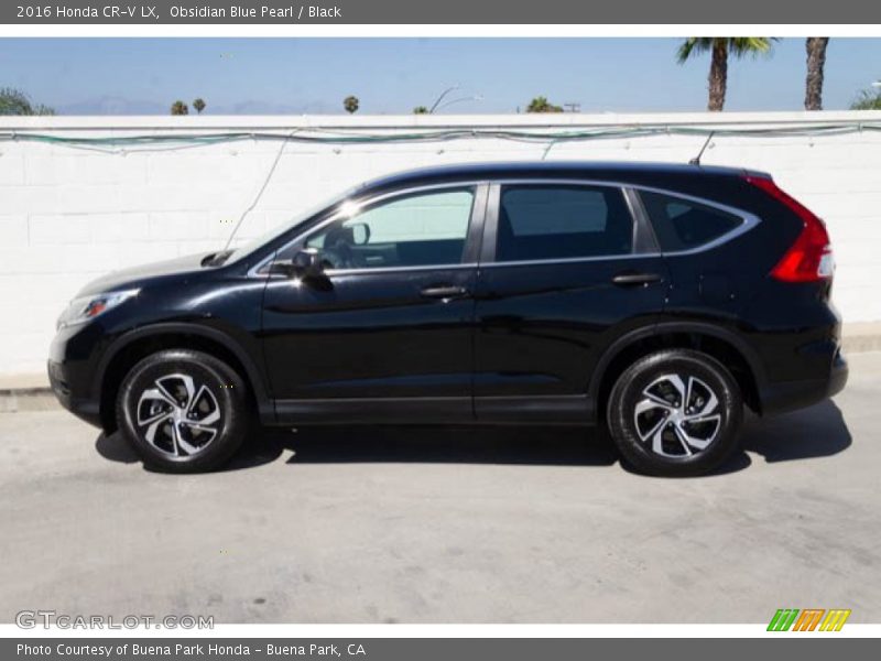 Obsidian Blue Pearl / Black 2016 Honda CR-V LX