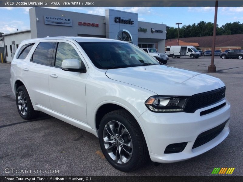 Vice White / Black 2019 Dodge Durango GT AWD