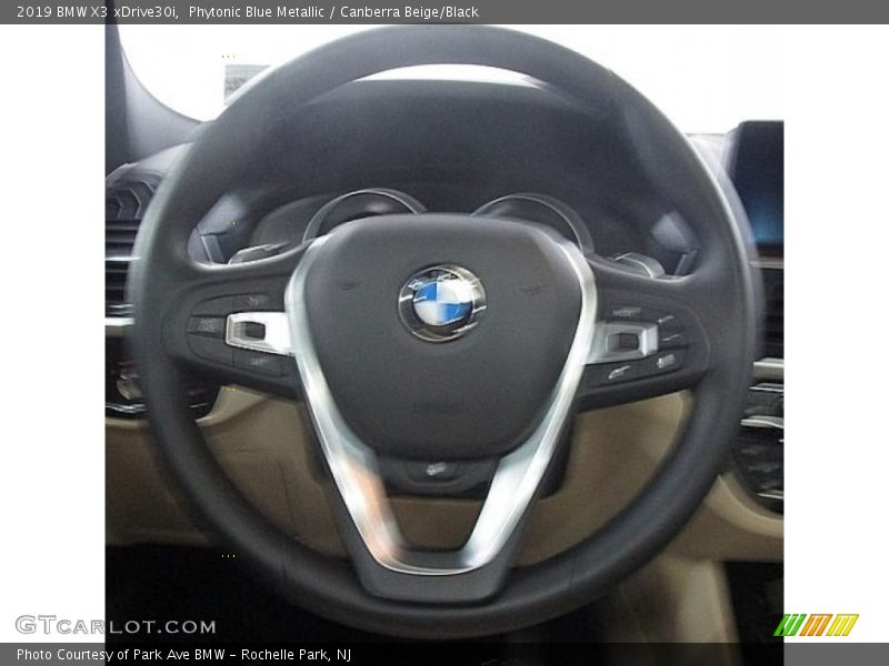 Phytonic Blue Metallic / Canberra Beige/Black 2019 BMW X3 xDrive30i