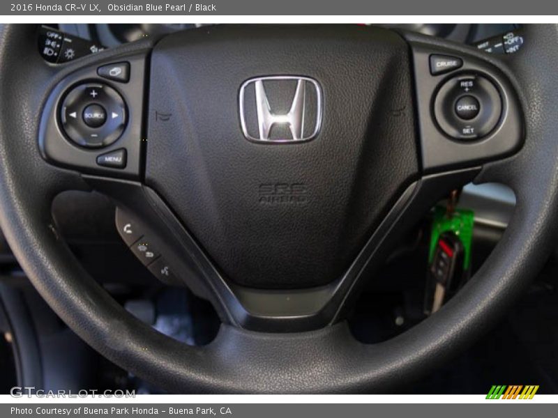Obsidian Blue Pearl / Black 2016 Honda CR-V LX