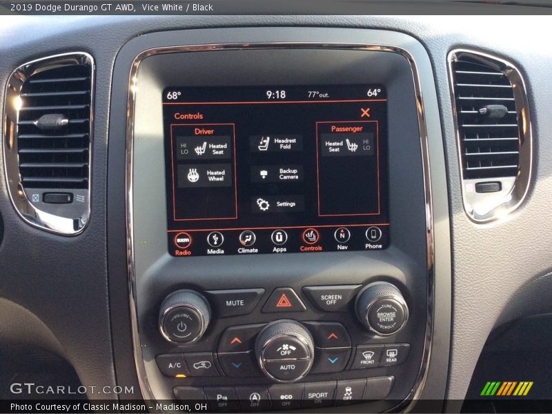 Vice White / Black 2019 Dodge Durango GT AWD