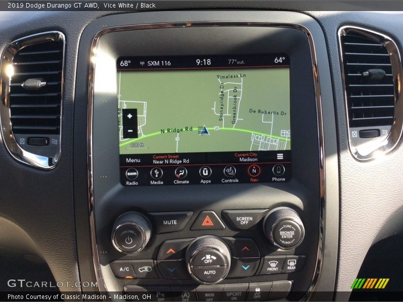 Vice White / Black 2019 Dodge Durango GT AWD