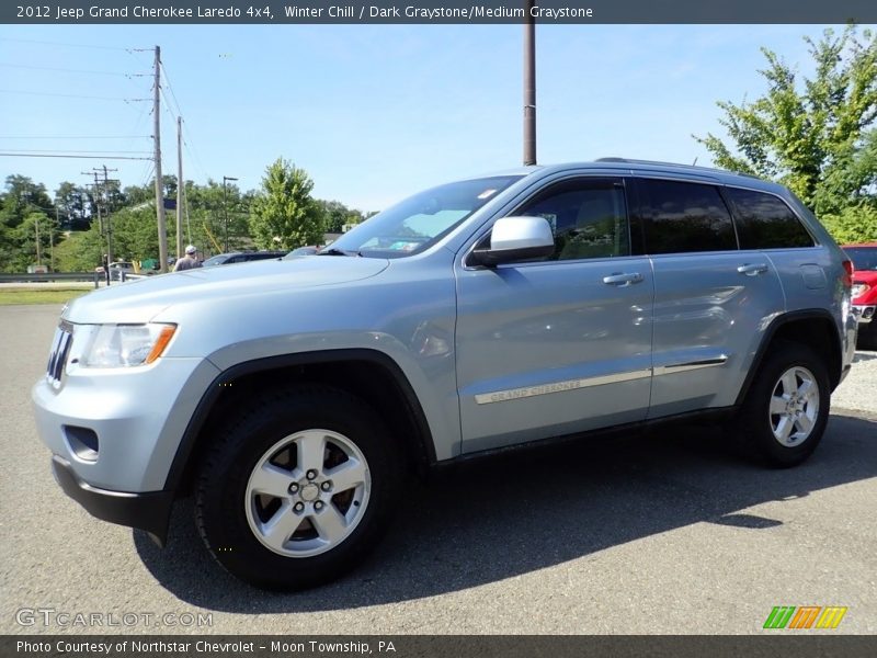 Winter Chill / Dark Graystone/Medium Graystone 2012 Jeep Grand Cherokee Laredo 4x4