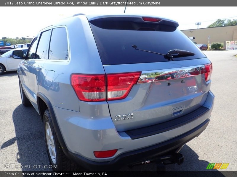 Winter Chill / Dark Graystone/Medium Graystone 2012 Jeep Grand Cherokee Laredo 4x4