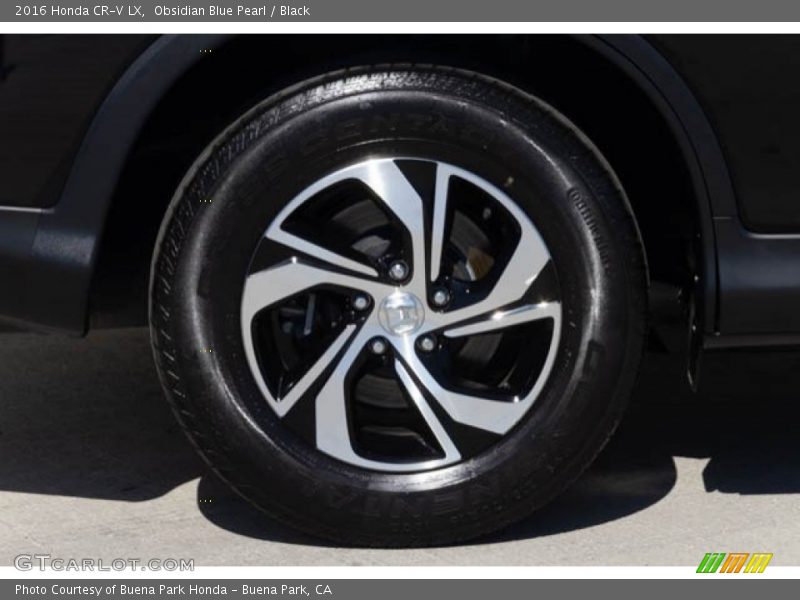 Obsidian Blue Pearl / Black 2016 Honda CR-V LX