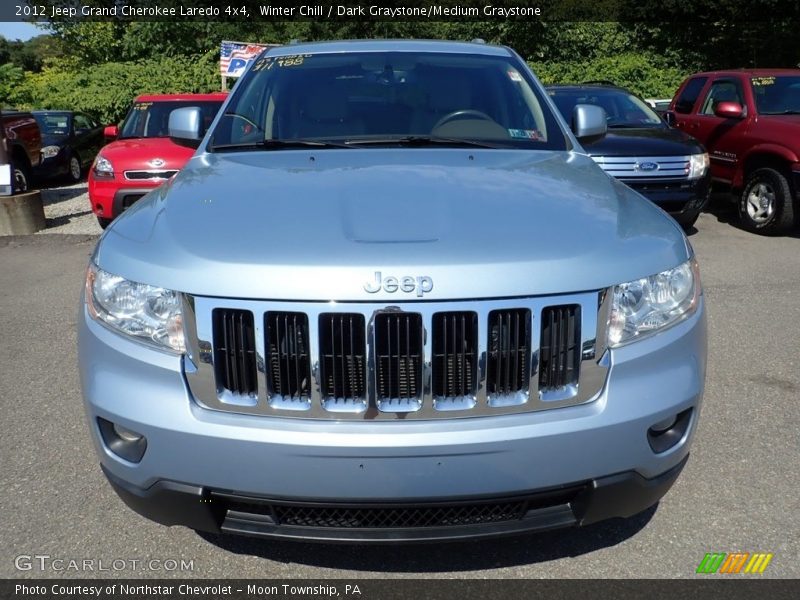 Winter Chill / Dark Graystone/Medium Graystone 2012 Jeep Grand Cherokee Laredo 4x4