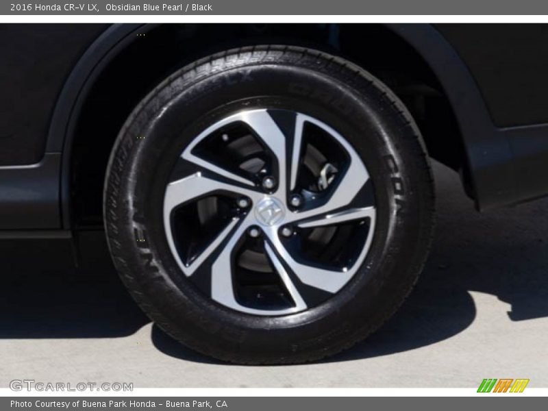Obsidian Blue Pearl / Black 2016 Honda CR-V LX