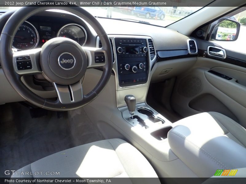 Winter Chill / Dark Graystone/Medium Graystone 2012 Jeep Grand Cherokee Laredo 4x4