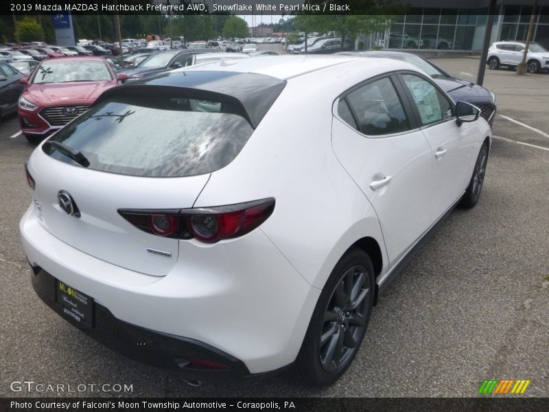 Snowflake White Pearl Mica / Black 2019 Mazda MAZDA3 Hatchback Preferred AWD