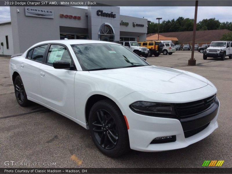 White Knuckle / Black 2019 Dodge Charger SXT AWD