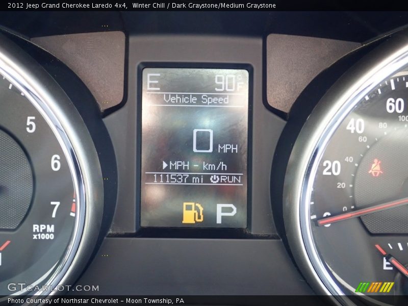 Winter Chill / Dark Graystone/Medium Graystone 2012 Jeep Grand Cherokee Laredo 4x4