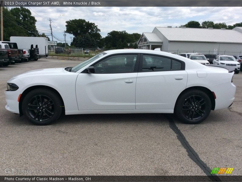 White Knuckle / Black 2019 Dodge Charger SXT AWD