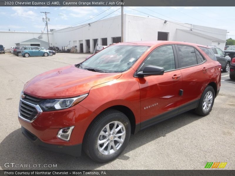 Cayenne Orange Metallic / Ash Gray 2020 Chevrolet Equinox LS AWD
