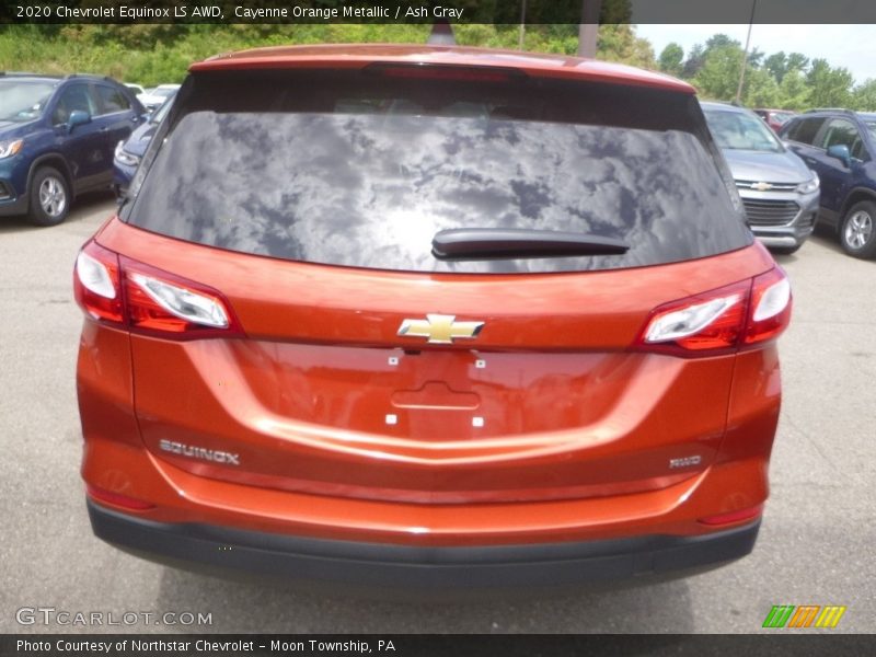 Cayenne Orange Metallic / Ash Gray 2020 Chevrolet Equinox LS AWD