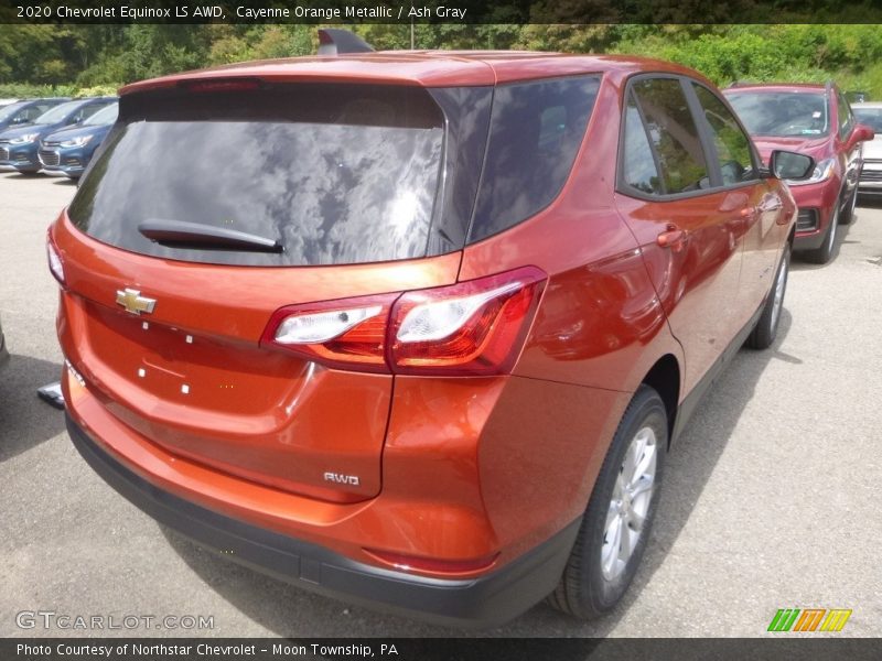 Cayenne Orange Metallic / Ash Gray 2020 Chevrolet Equinox LS AWD