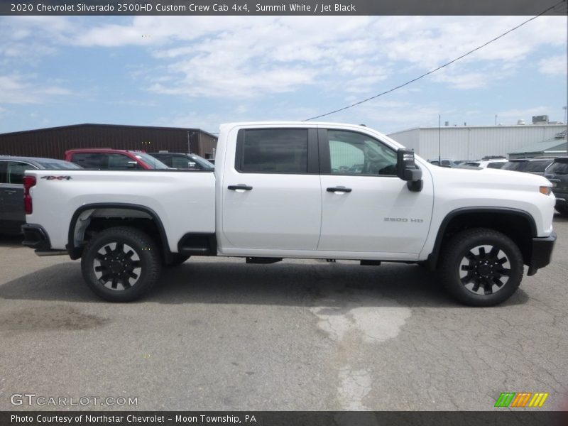 Summit White / Jet Black 2020 Chevrolet Silverado 2500HD Custom Crew Cab 4x4