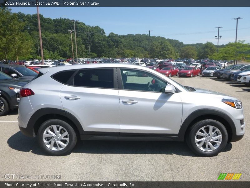 Molten Silver / Gray 2019 Hyundai Tucson SE AWD