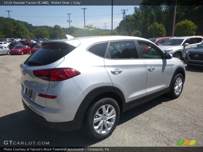 Molten Silver / Gray 2019 Hyundai Tucson SE AWD