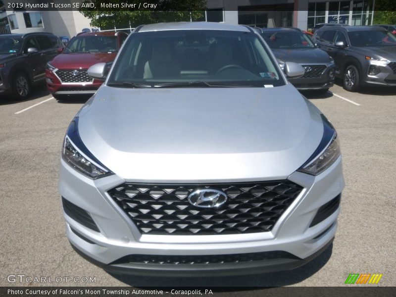 Molten Silver / Gray 2019 Hyundai Tucson SE AWD