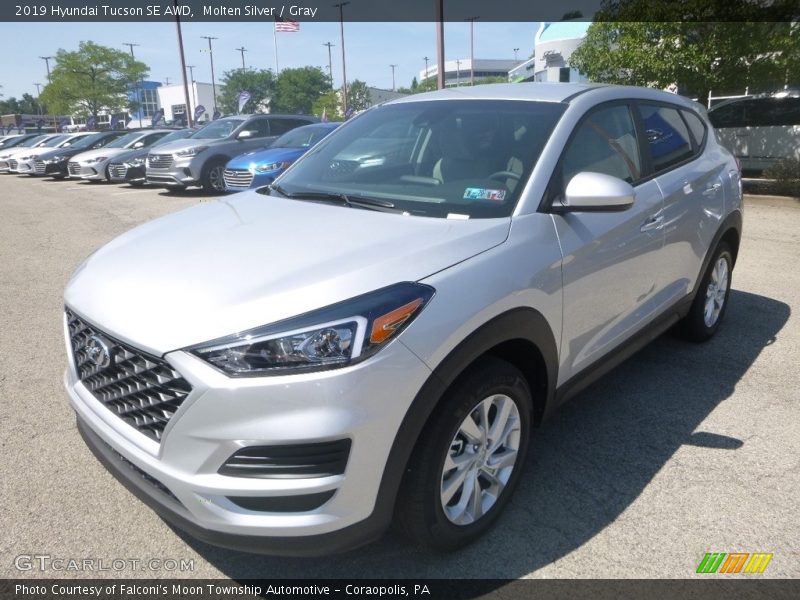 Molten Silver / Gray 2019 Hyundai Tucson SE AWD
