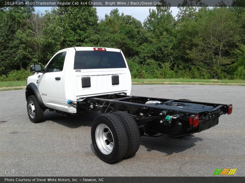 Bright White / Black/Diesel Gray 2019 Ram 4500 Tradesman Regular Cab 4x4 Chassis