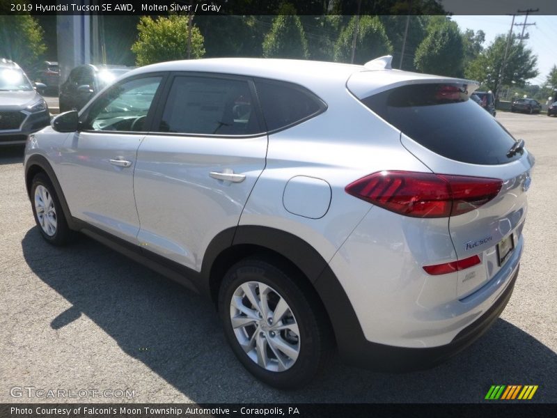 Molten Silver / Gray 2019 Hyundai Tucson SE AWD