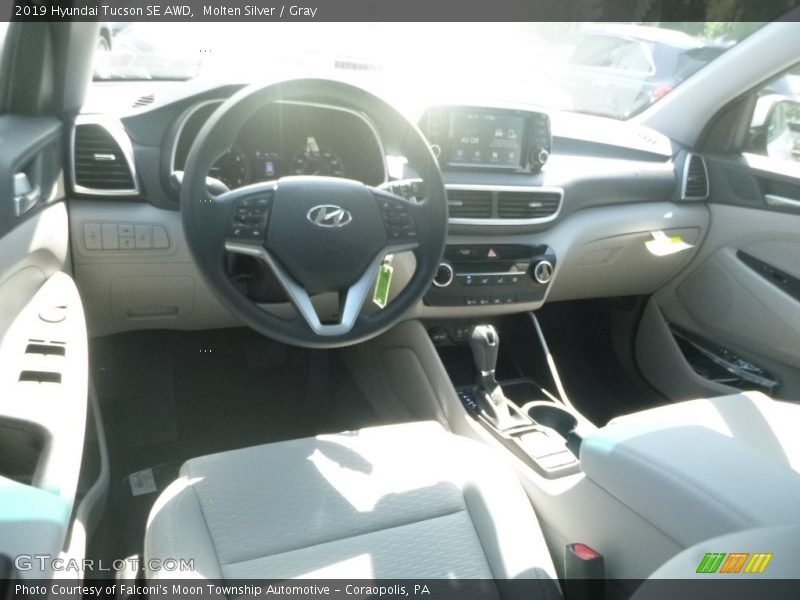 Molten Silver / Gray 2019 Hyundai Tucson SE AWD