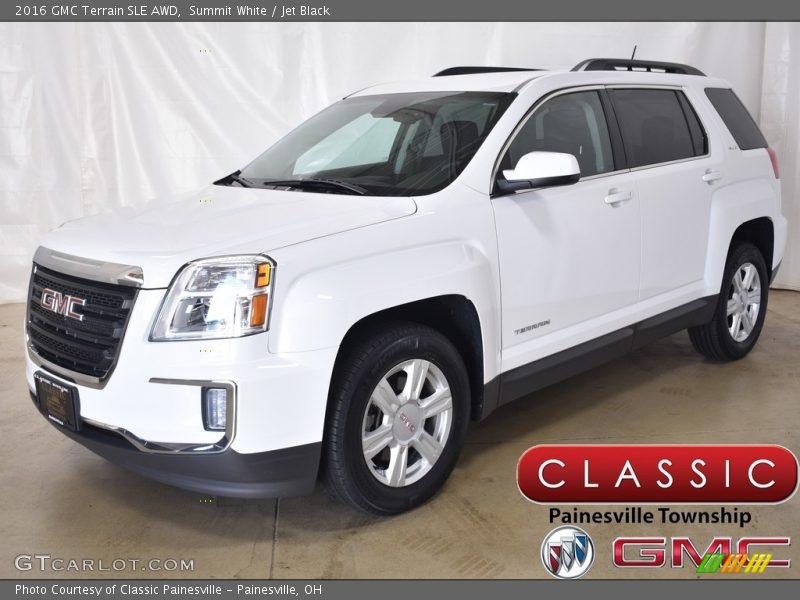 Summit White / Jet Black 2016 GMC Terrain SLE AWD