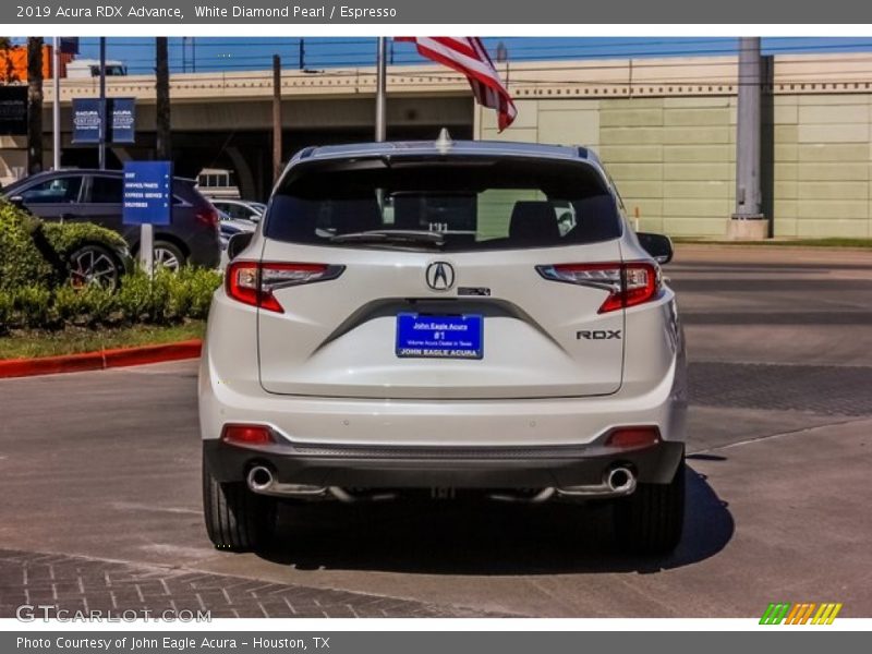 White Diamond Pearl / Espresso 2019 Acura RDX Advance