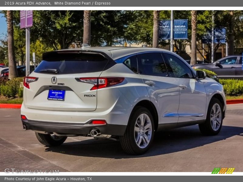 White Diamond Pearl / Espresso 2019 Acura RDX Advance
