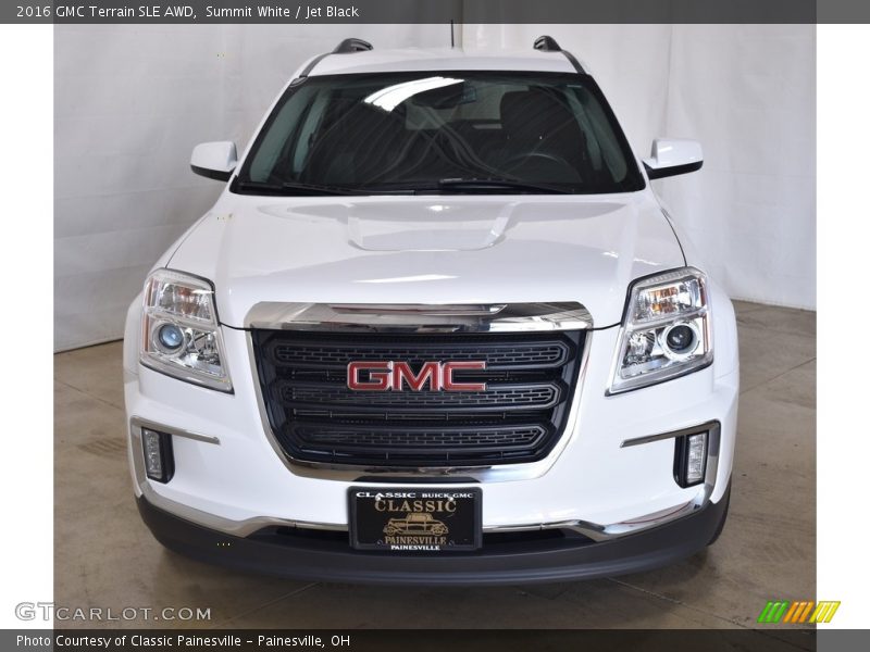 Summit White / Jet Black 2016 GMC Terrain SLE AWD