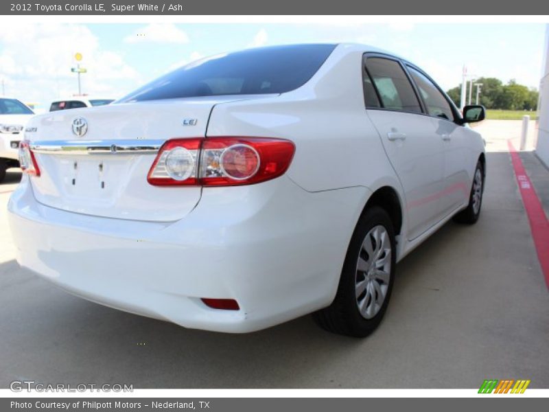 Super White / Ash 2012 Toyota Corolla LE