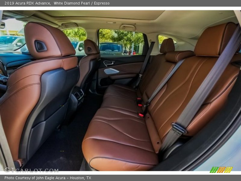 White Diamond Pearl / Espresso 2019 Acura RDX Advance