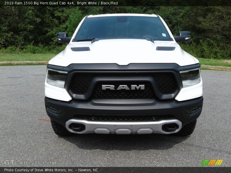 Bright White / Black/Red 2019 Ram 1500 Big Horn Quad Cab 4x4