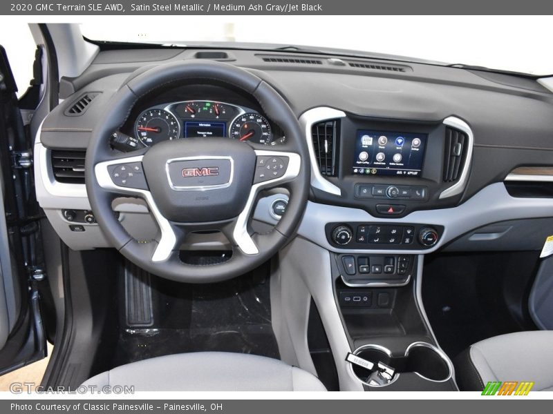 Satin Steel Metallic / Medium Ash Gray/Jet Black 2020 GMC Terrain SLE AWD