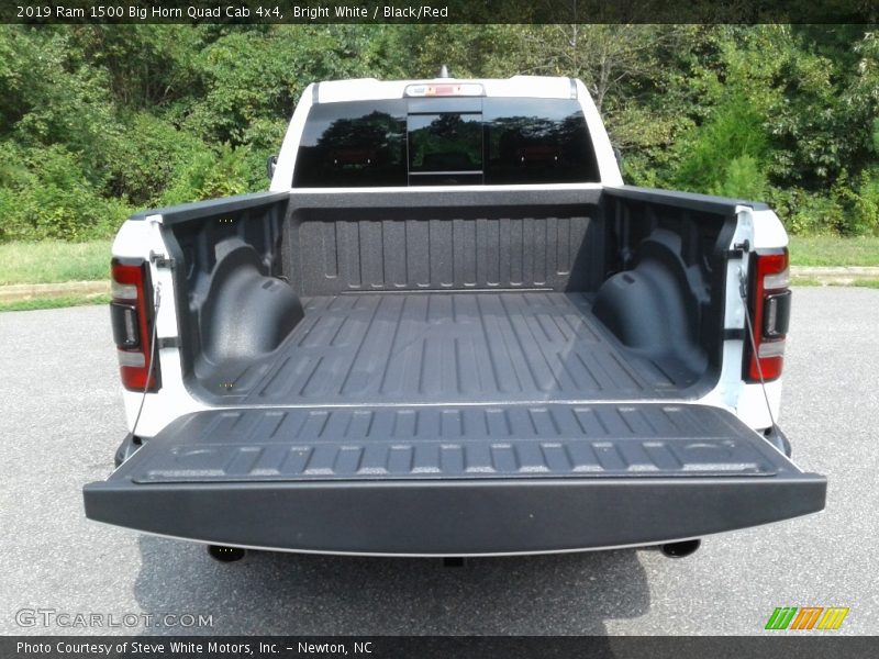 Bright White / Black/Red 2019 Ram 1500 Big Horn Quad Cab 4x4