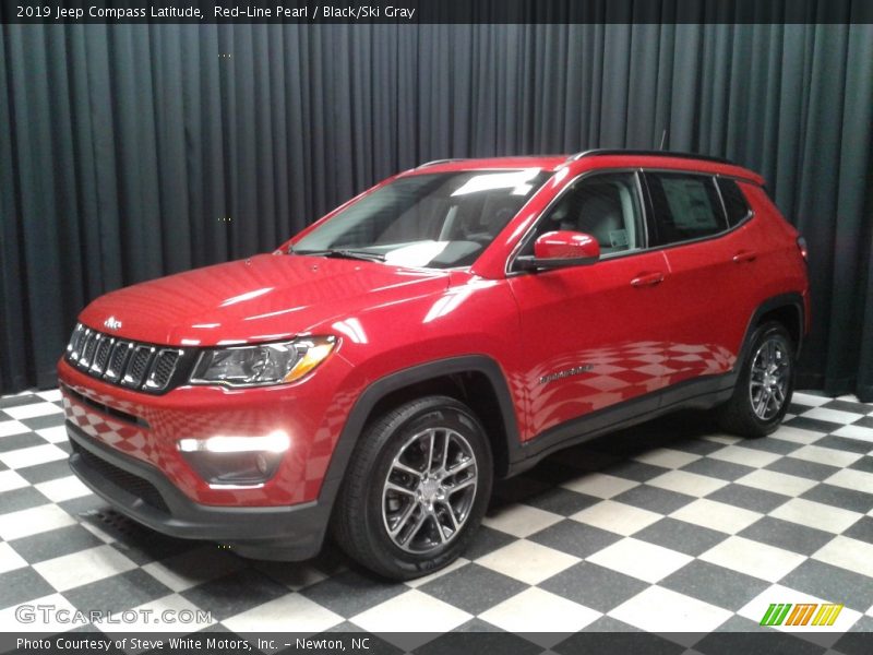 Red-Line Pearl / Black/Ski Gray 2019 Jeep Compass Latitude