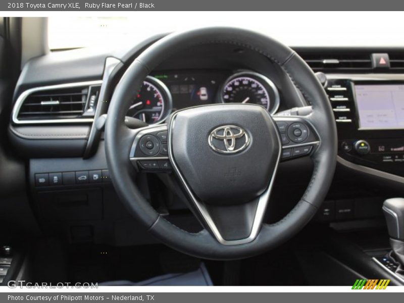 Ruby Flare Pearl / Black 2018 Toyota Camry XLE