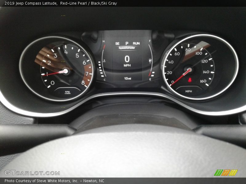 Red-Line Pearl / Black/Ski Gray 2019 Jeep Compass Latitude