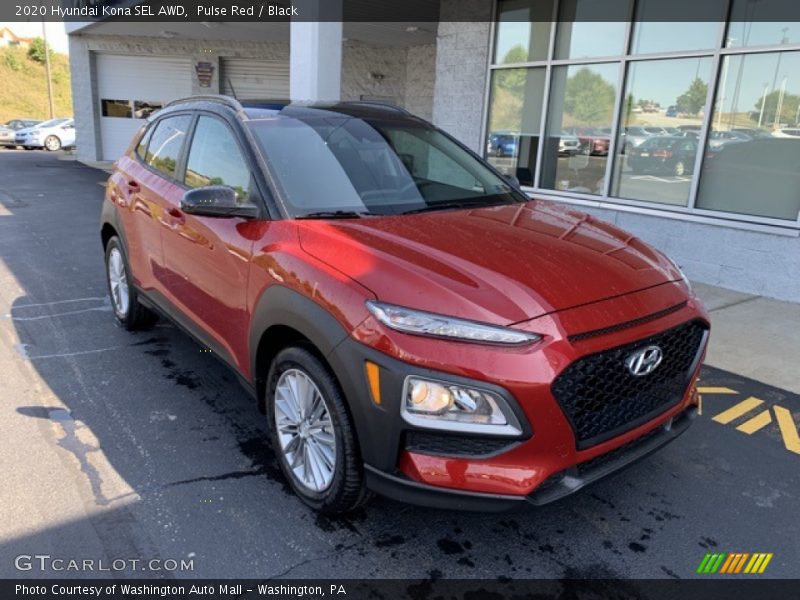 Pulse Red / Black 2020 Hyundai Kona SEL AWD