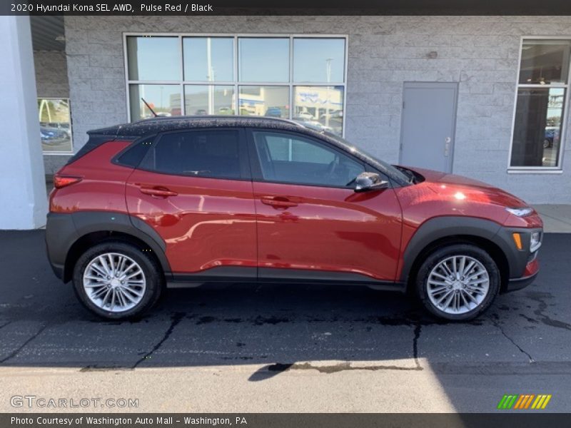 Pulse Red / Black 2020 Hyundai Kona SEL AWD