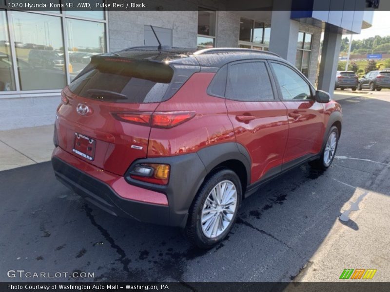 Pulse Red / Black 2020 Hyundai Kona SEL AWD