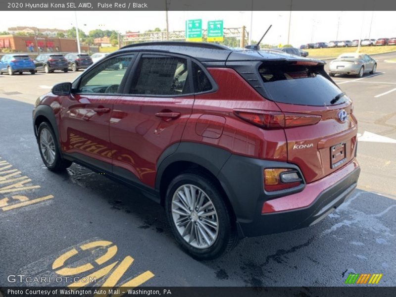 Pulse Red / Black 2020 Hyundai Kona SEL AWD