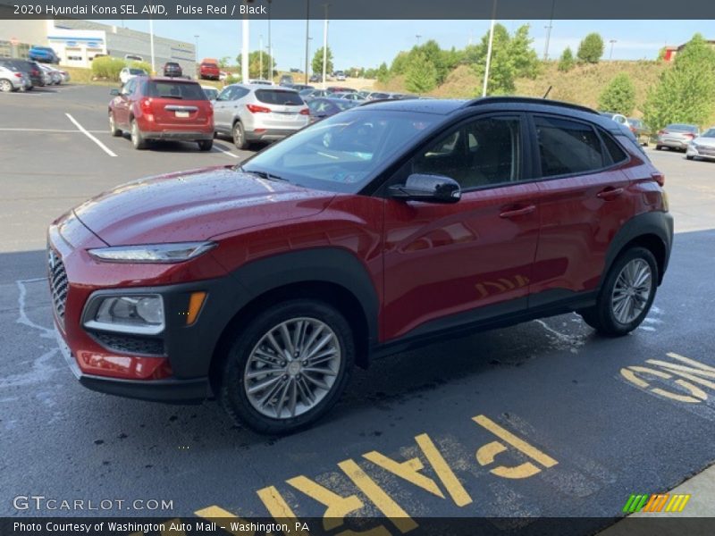 Pulse Red / Black 2020 Hyundai Kona SEL AWD
