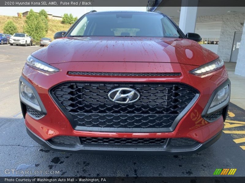 Pulse Red / Black 2020 Hyundai Kona SEL AWD