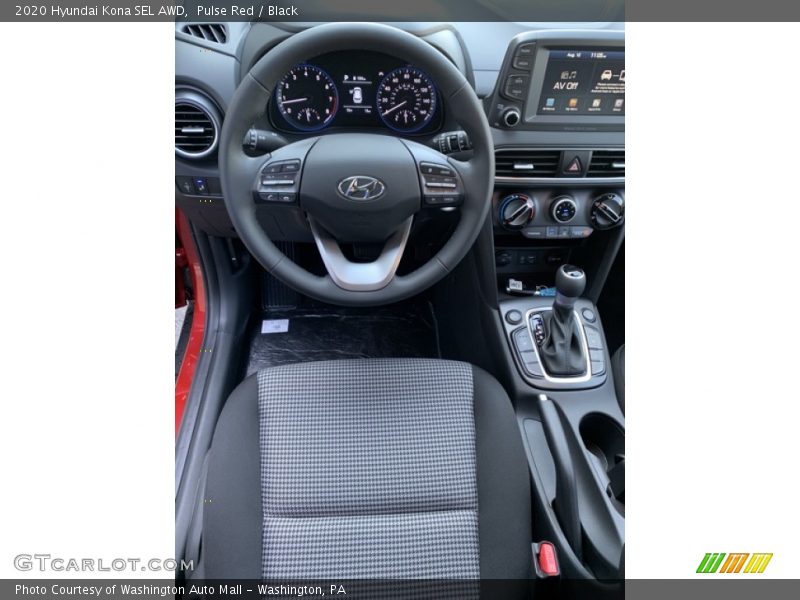 Pulse Red / Black 2020 Hyundai Kona SEL AWD
