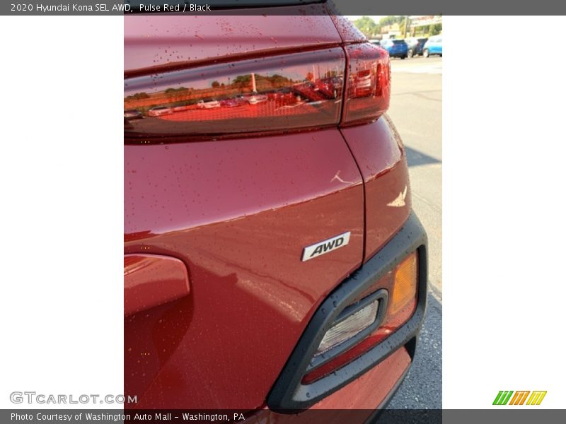 Pulse Red / Black 2020 Hyundai Kona SEL AWD