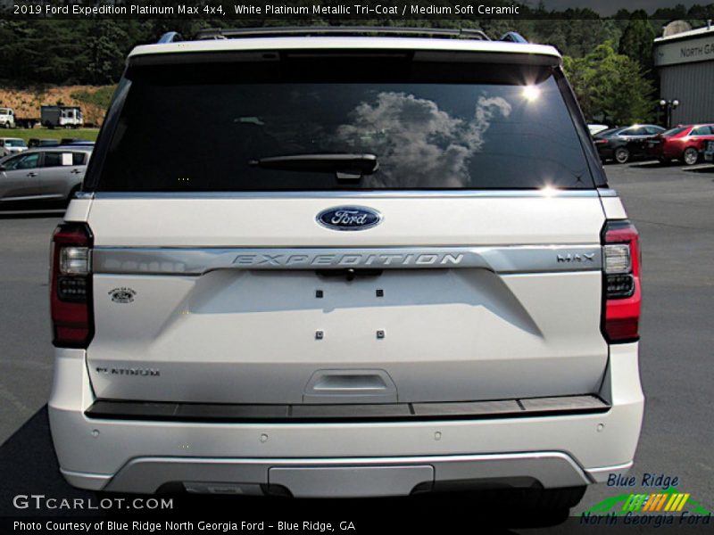 White Platinum Metallic Tri-Coat / Medium Soft Ceramic 2019 Ford Expedition Platinum Max 4x4
