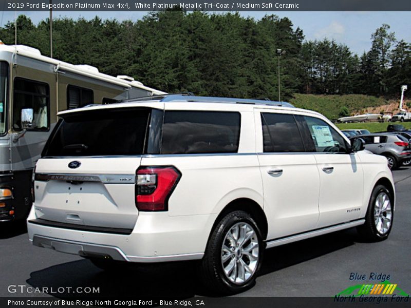White Platinum Metallic Tri-Coat / Medium Soft Ceramic 2019 Ford Expedition Platinum Max 4x4