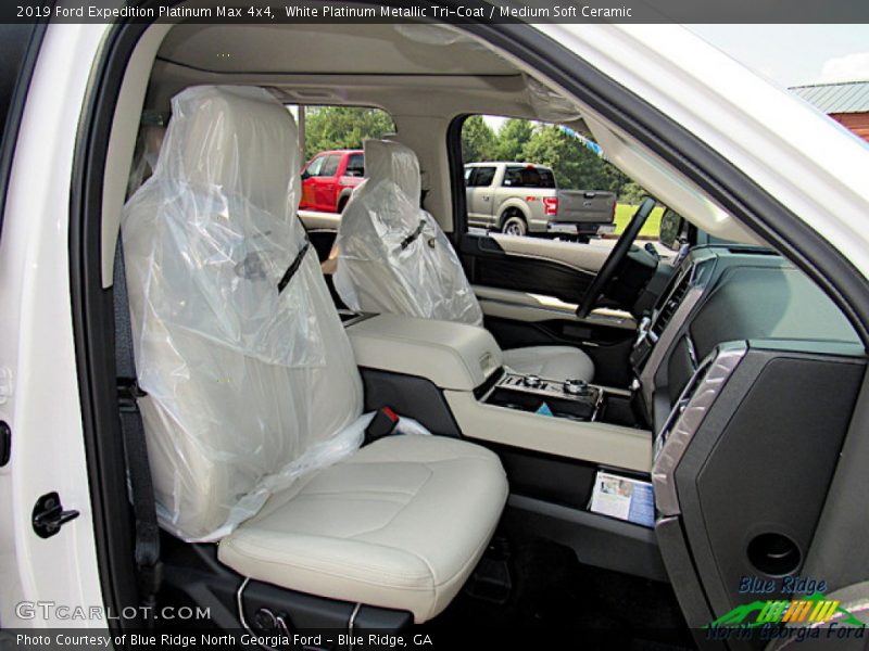 White Platinum Metallic Tri-Coat / Medium Soft Ceramic 2019 Ford Expedition Platinum Max 4x4
